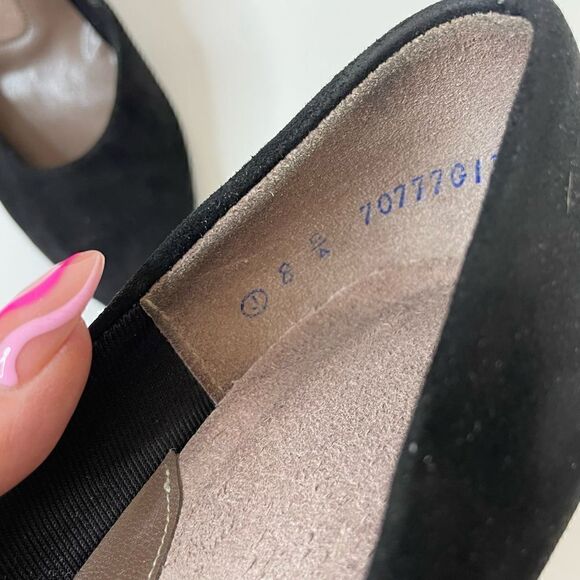Black| Suede| Leather| Heel| Size 8 - Picture 4 of 10